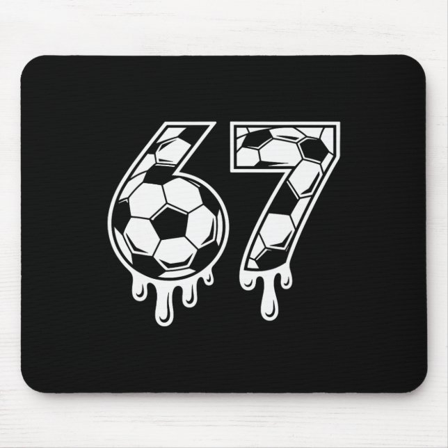 Mousepad 67 Ice Cream Drip Soccer Gen Alpha Six Seven Meme  (Frente)