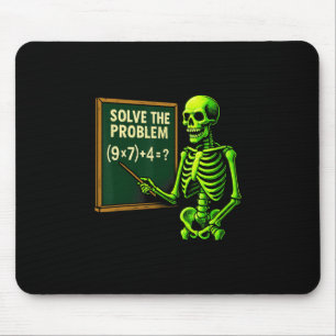 Mousepad 67 Matemática Halloween Esqueleto Meme Para Profes