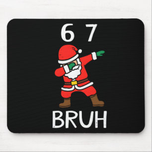 Mousepad 67 Meme 6 7 Natal Divertido Dabbing Papai Noel Sei