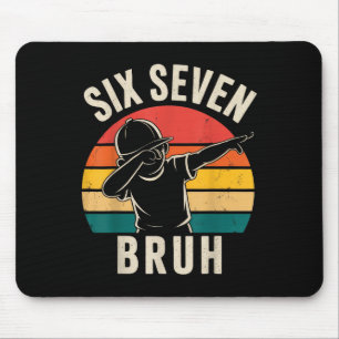 Mousepad 67 Meme 6 7 Números Dabbing Seis Sete Bruh