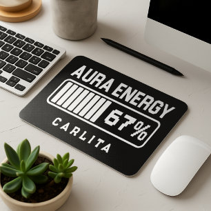 Mousepad 67 Meme Aura Energy engraçado em 67, 67, 7 Memes G