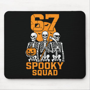 Mousepad 67 Meme de Halloween 6 7 Números Seis Sete Criança