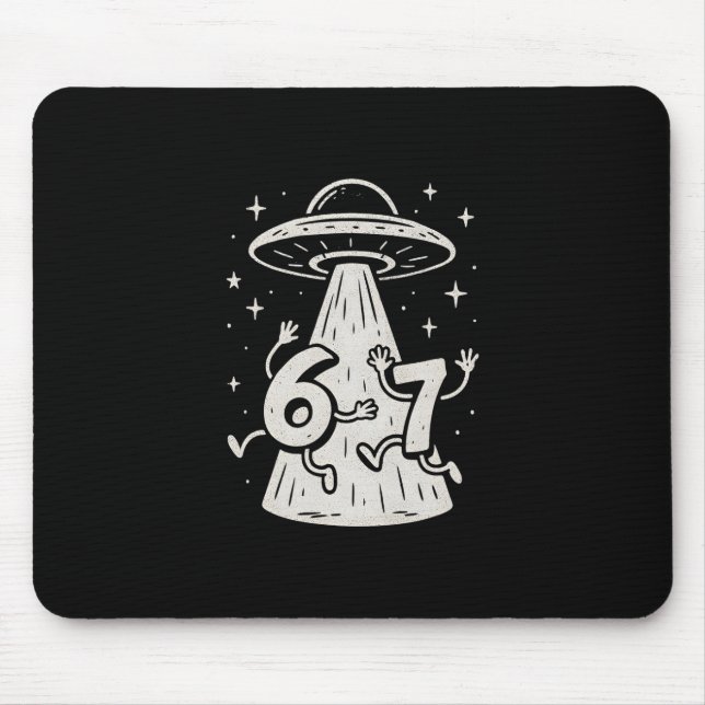 Mousepad 67 Meme de Internet Ovni Seis Sete Tendência Viral (Frente)