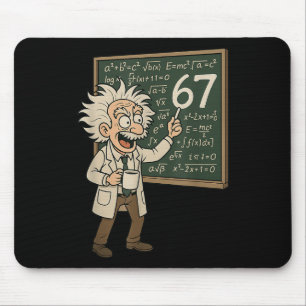 Mousepad 67 Meme de Matemática Engraçado Professor Gênio Qu