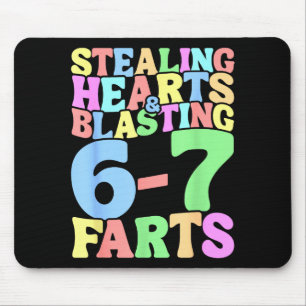 Mousepad 67 Meme Dia dos Namorados Seis Sete 6-7 Roubo Engr