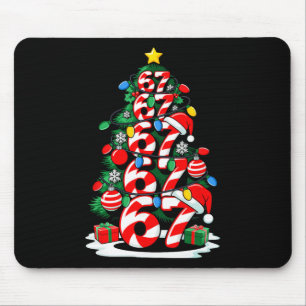 Mousepad 67 Meme Divertido Seis Sete Luzes De Natal Árvore