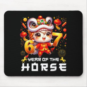 Mousepad 67 Meme Engraçado Ano Novo Chinês 2026 Ano do Cava