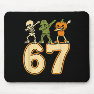 Mousepad 67 Meme engraçado números de Halloween Seis Sete H