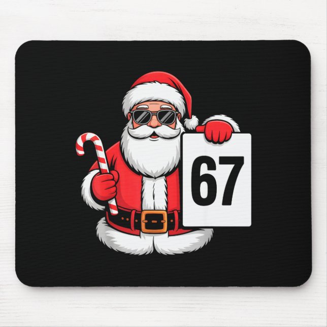 Mousepad 67 Meme Engraçado Seis Sete Natal Para Homens Mulh (Frente)