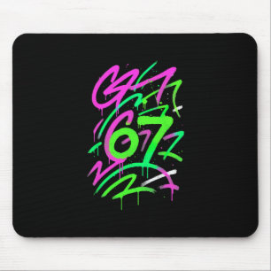 Mousepad 67 Meme Escondido Tendência Geração Z Alpha Seis S