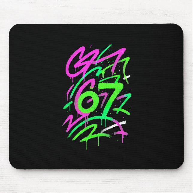 Mousepad 67 Meme Escondido Tendência Geração Z Alpha Seis S (Frente)