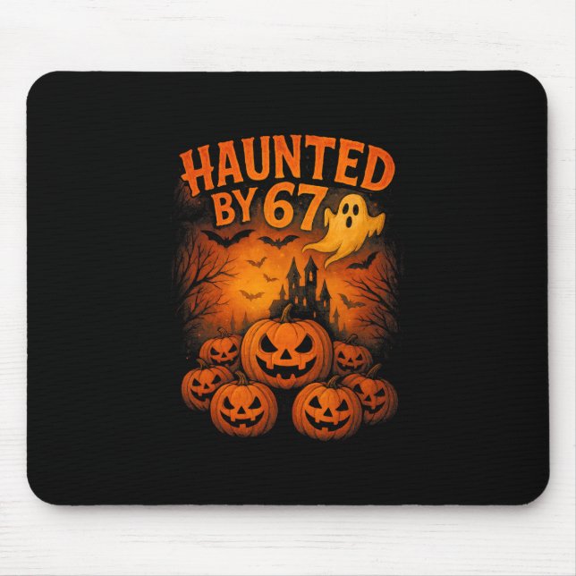 Mousepad 67 Meme Fantasma Halloween Engraçado Seis Sete Gen (Frente)