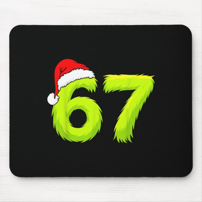 Mousepad 67 Meme Humor 6-7 Funny Six Seven Christmas  (Frente)