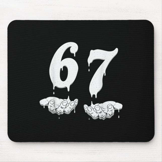 Mousepad 67 Meme Humor Número 6 7  (Frente)