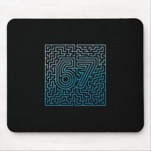 Mousepad 67 Meme Labirinto Oculto Geração Z Alpha 6 7