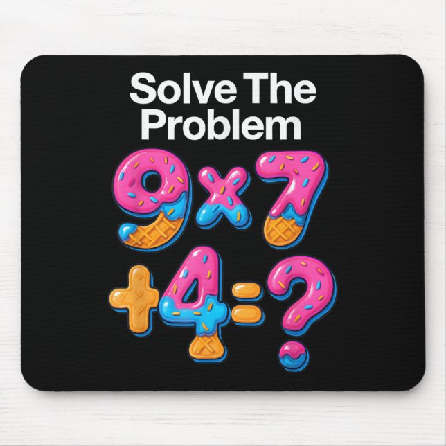 Mousepad 67 Meme Math Teacher Ice Cream Drip 6 7 Brainrot S (Frente)