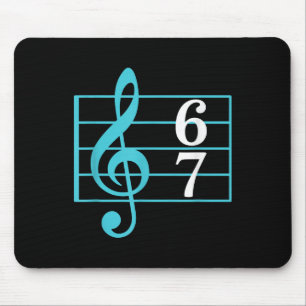 Mousepad 67 Meme Musical Gíria Seis Sete Professor De Músic