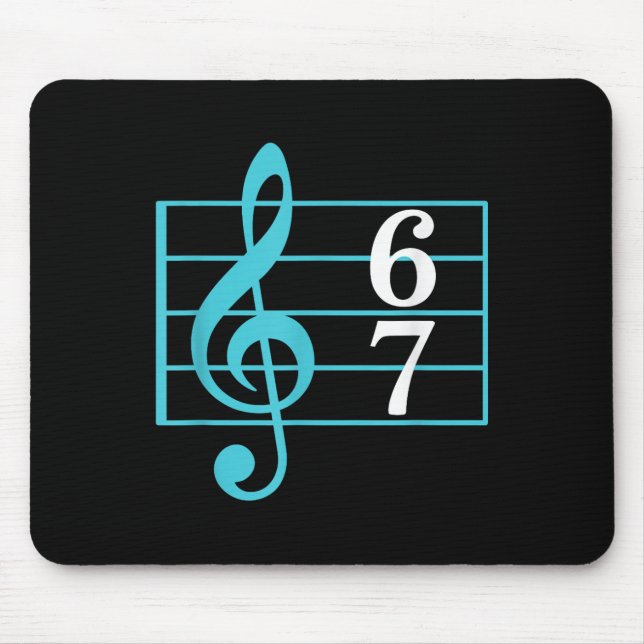 Mousepad 67 Meme Musical Gíria Seis Sete Professor De Músic (Frente)