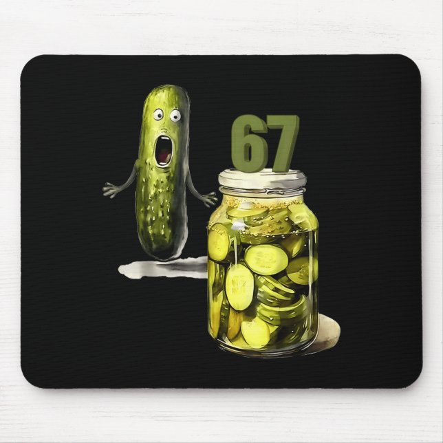 Mousepad 67 Meme Picles Surpresa Um Pote De Picles Fatiados (Frente)