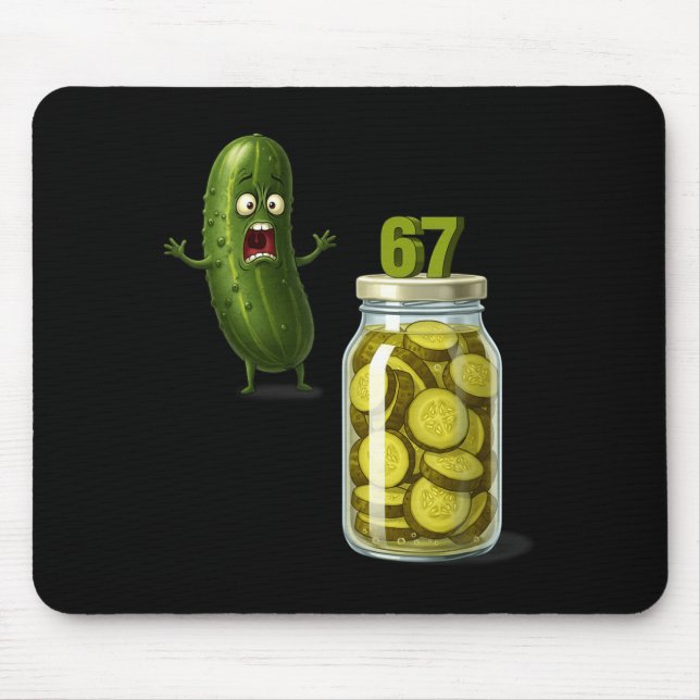 Mousepad 67 Meme Picles Surpresa Um Pote De Picles Fatiados (Frente)