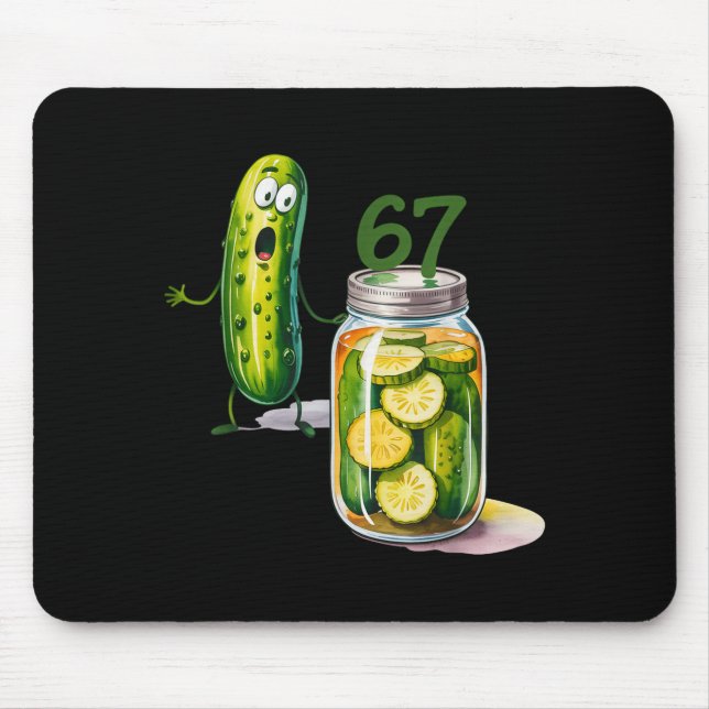 Mousepad 67 Meme Picles Surpresa Um Pote De Picles Fatiados (Frente)