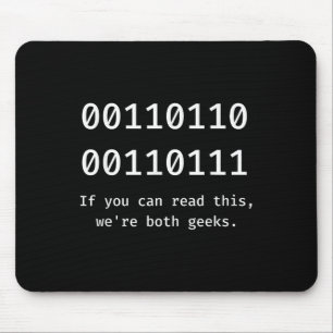 Mousepad 67 Meme Programador Código Binário Divertido Seis