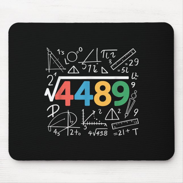 Mousepad 67 Meme Raiz Quadrada 4489 Gíria Seis Sete Profess (Frente)
