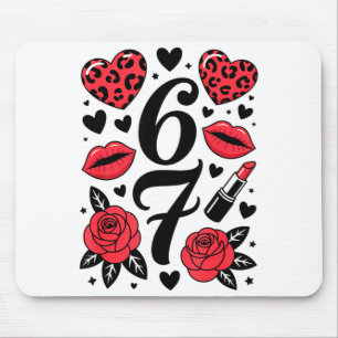 Mousepad 67 Meme Seis Sete 67 Meme Seis Sete 6 7 Dia dos Na