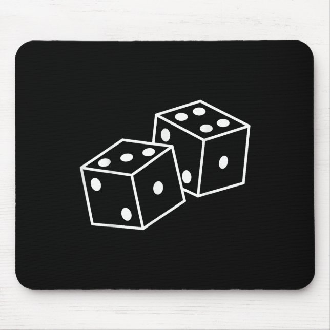 Mousepad 67 Meme Seis Sete 6–7 Dados Divertidos  (Frente)