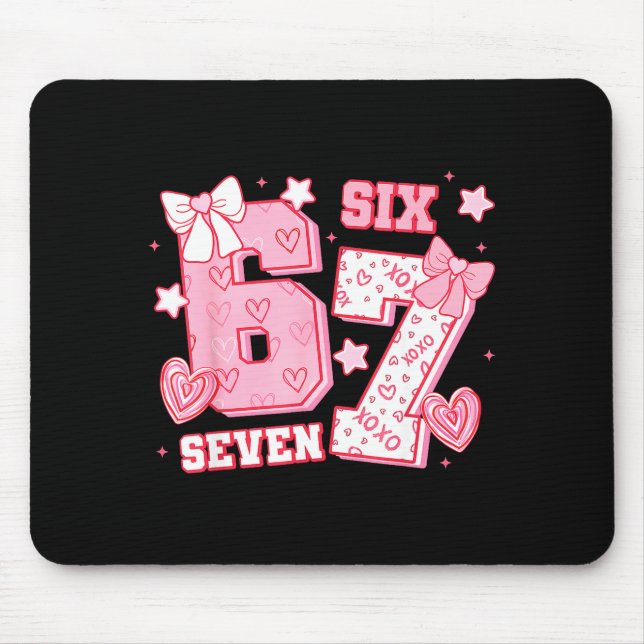 Mousepad 67 Meme Seis Sete 6 7 Dias dos Namorados  (Frente)