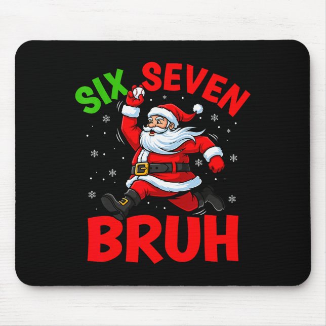 Mousepad 67 Meme Seis Sete Bruh Papai Noel Beisebol Diverti (Frente)