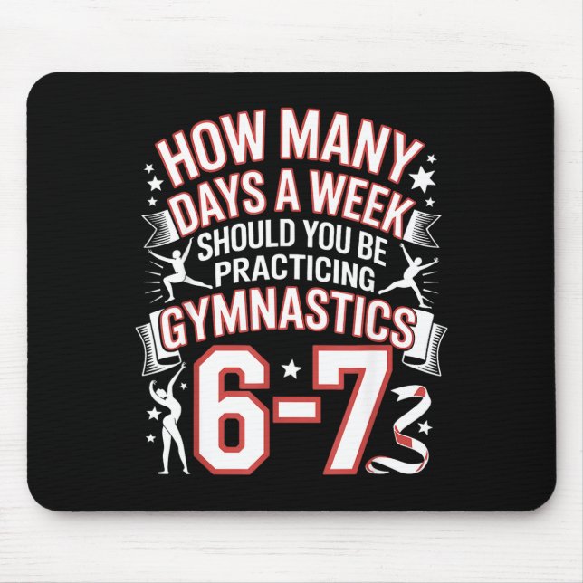 Mousepad 67 Meme Seis Sete Engraçado Quantos Dias Ginástica (Frente)