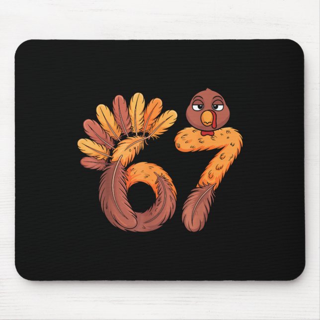 Mousepad 67 Meme Seis Sete Geração Alpha Gíria Divertido Pe (Frente)