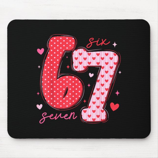 Mousepad 67 Meme Seis Sete Para Crianças Mulheres Homens Me (Frente)