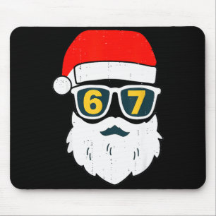 Mousepad 67 Meme Seis Sete Rosto do Papai Noel Crianças Hom