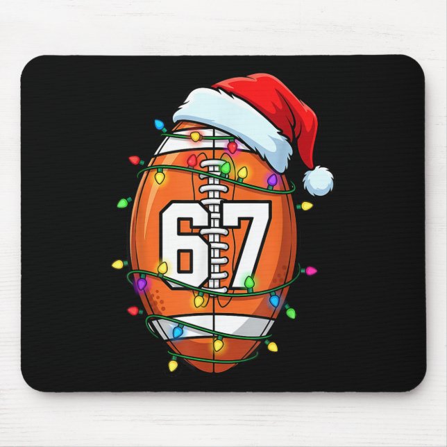 Mousepad 67 Meme Six Seven Futebol Papai Noel Natal Engraça (Frente)