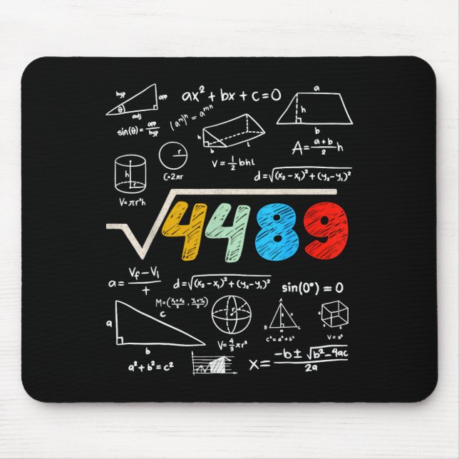 Mousepad 67 Meme Square Root 4489 Do The Math Funny Birthda (Frente)