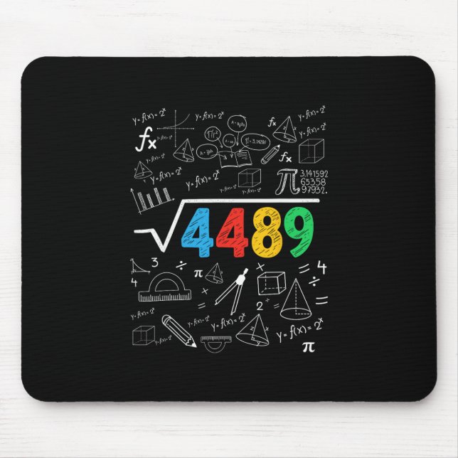 Mousepad 67 Meme Square Root 4489 Slang Six Seven Math Teac (Frente)