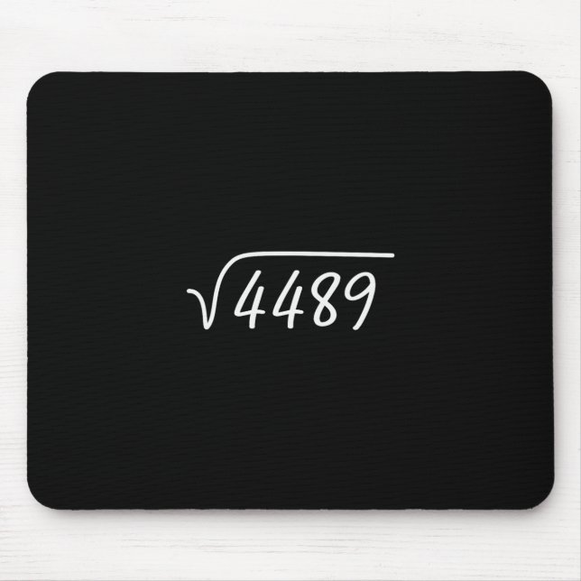 Mousepad 67 Meme Square Root 4489 Teen Six Seven Slang Math (Frente)