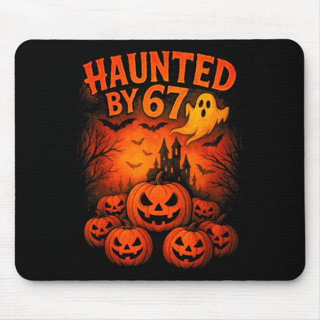 Mousepad 67 Meme Tendência Fantasma Halloween Divertido Sei (Frente)