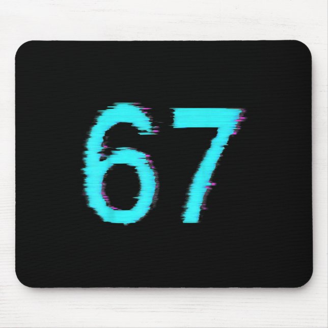 Mousepad 67 Meme Tendência Geração Z Alpha Seis Sete 6 7  (Frente)