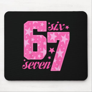 Mousepad 67 Menina Rosa Meme Engraçado
