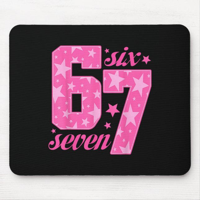 Mousepad 67 Menina Rosa Meme Engraçado  (Frente)