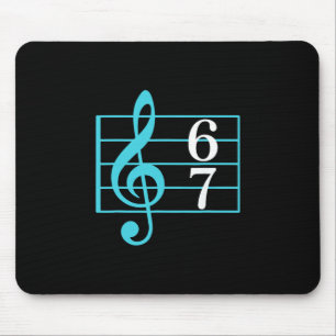 Mousepad 67 Música Meme Gíria Seis Sete Professor de Música