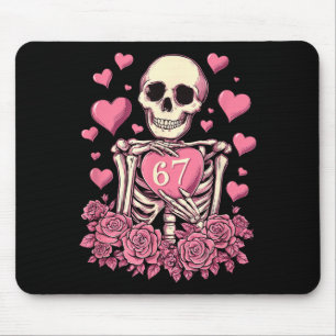 Mousepad 67 Namorados Esqueleto Sete Cérebro Divertido Sarc