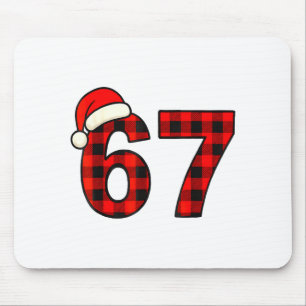 Mousepad 67 Natal Divertido Seis Sete Meme Brainrot Xadrez