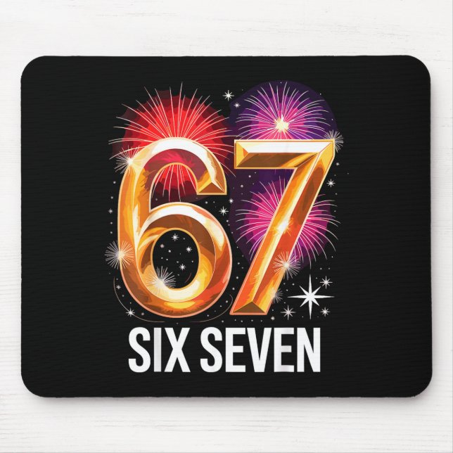 Mousepad 67 New Years Eve Party Pajama Shirt 6 7 Meme 67 20 (Frente)