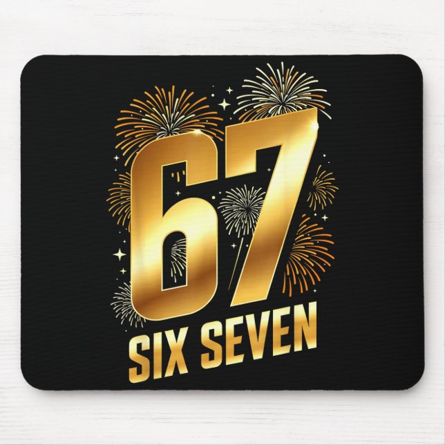 Mousepad 67 New Years Eve Party Pajama Shirt 6 7 Meme 67 20 (Frente)