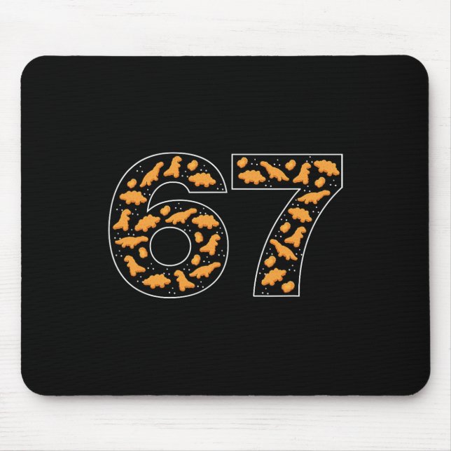 Mousepad 67 Nuggets de Frango Six Seven  (Frente)