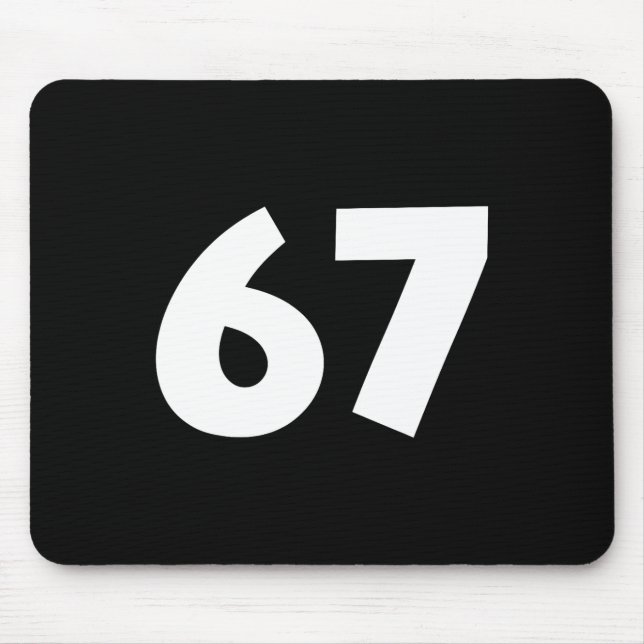 Mousepad 67 Número Engraçado Seis Sete Meme Escola Adolesce (Frente)